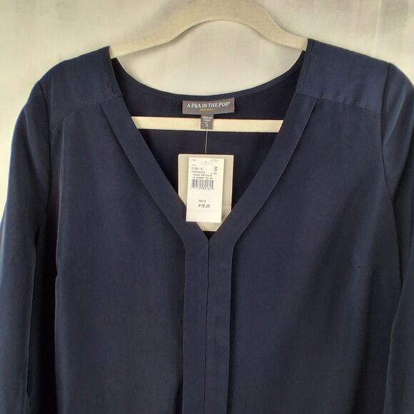 NWT Maternity Dress  Pea in the Pod Navy Size S - Picture 4 of 10